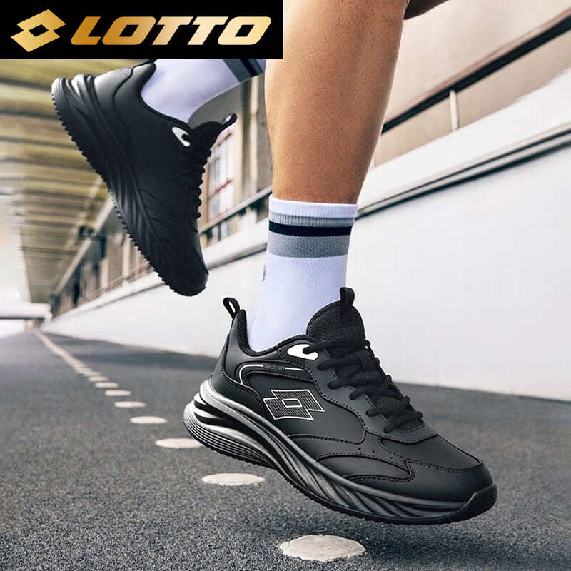 乐途男鞋秋季2025新款皮面防水鞋