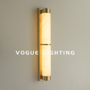 【玺玥】新中式云石壁灯客厅背景墙灯全铜轻奢现代简约过道卧室灯