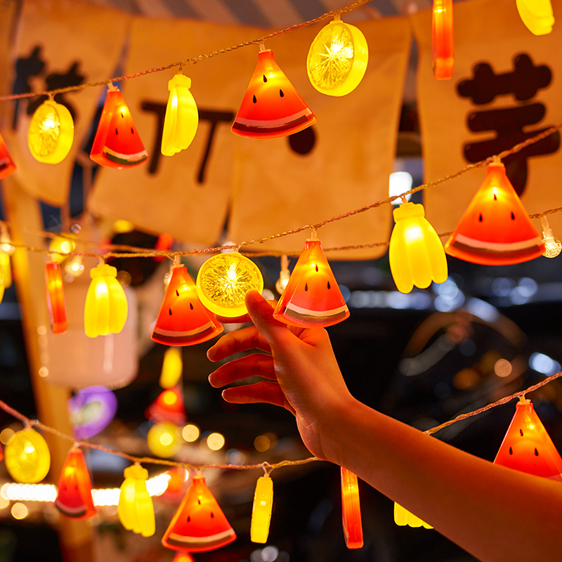 夜市摆摊户外露营地摊灯车后备箱氛围灯布置装饰灯带led小彩灯串