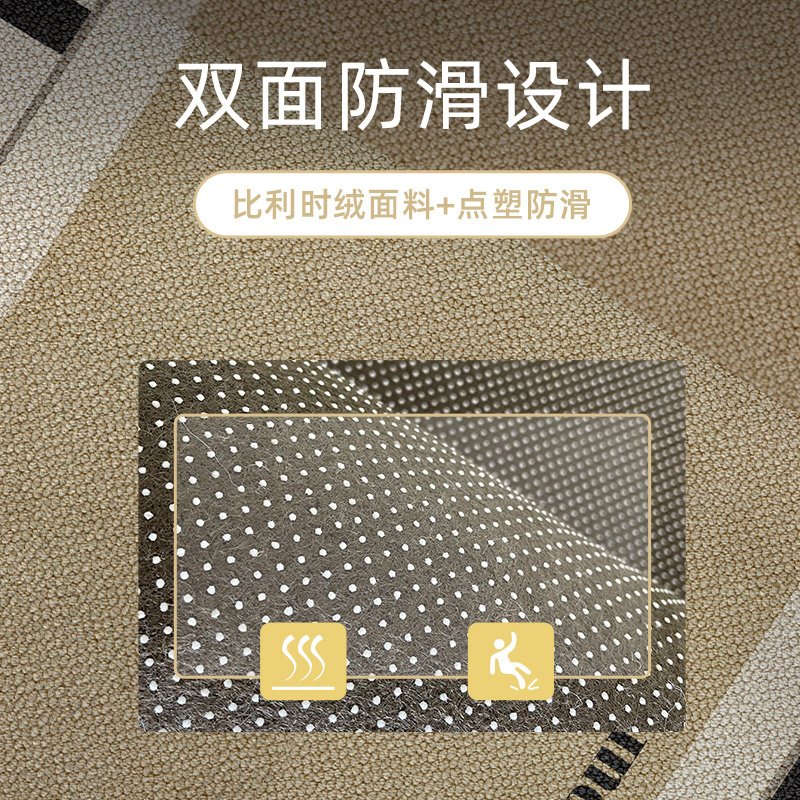 厨房地垫防滑防油可擦免洗进门垫轻奢高级感耐脏脚垫子长条可定制