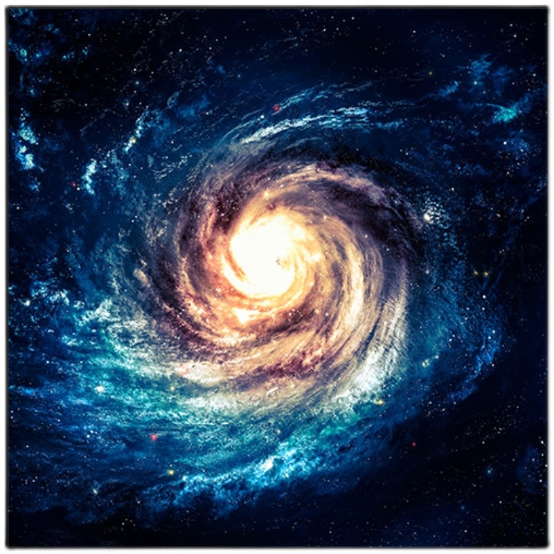 太空星球宇航员客厅沙发背景墙正方形挂画儿童房男孩卧室装饰画图片