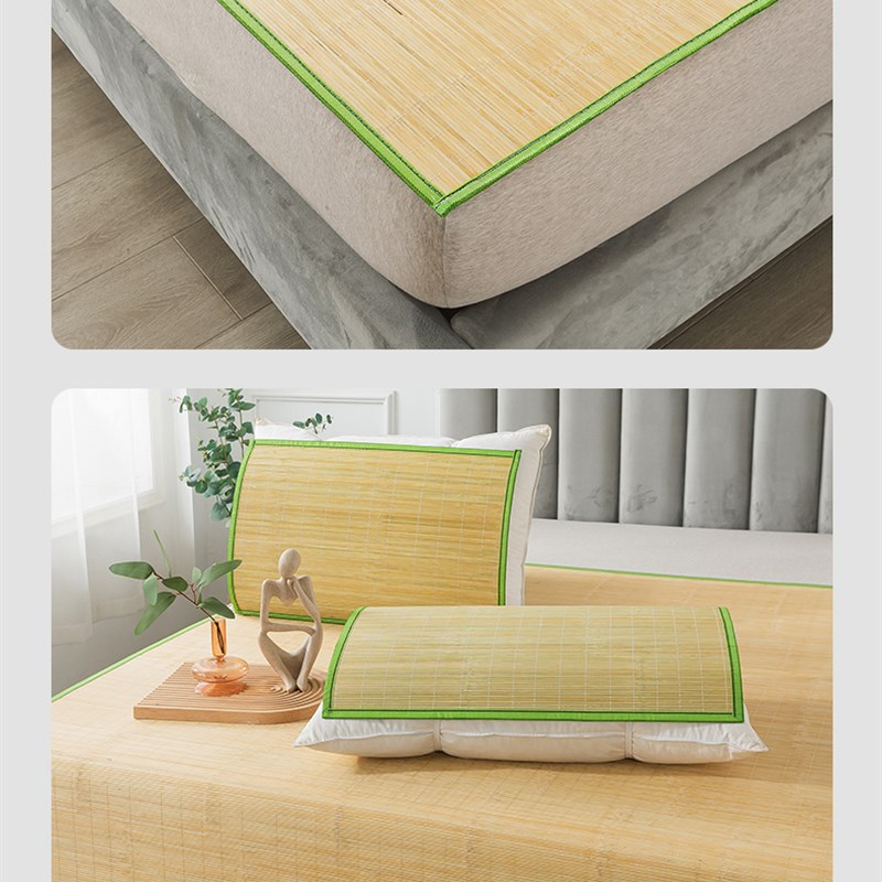 夏季凉席枕套学生竹枕片竹枕席大号凉爽枕头套夏天成人枕头垫枕巾