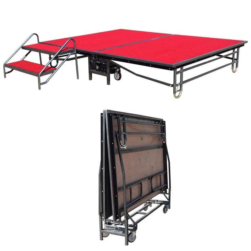 厂家供应折叠婚庆活动拼装舞台铝合金移动拼接演出活动舞台