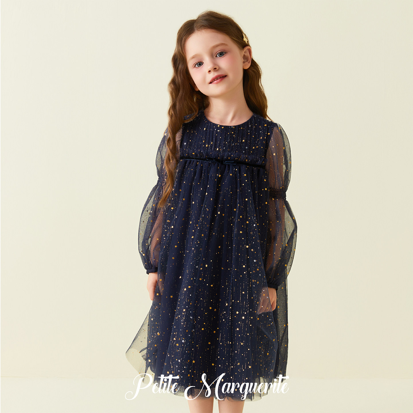 Petite Marguerite小雏菊童装· 小众礼服藏青色星