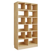 实木儿童书架置物架落地学生书柜松木书橱家用客厅简易储物柜