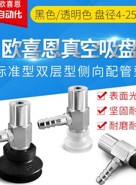 妙德标准双层型PJYK-25/20/15/10/8/6/4-N/S/SE侧面接头真空吸盘