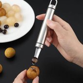 304剥龙眼干神器不锈钢石硖龙眼剥壳去核机挖荔枝干挑桂圆肉工具