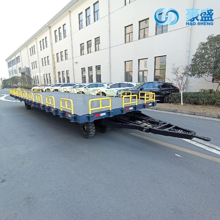 【质保一年】15吨平板拖车拖挂车牵引车用拖挂车护栏带制动
