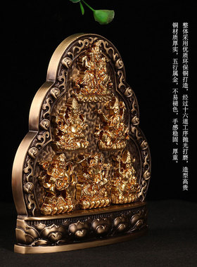 纯铜藏传密宗水财神财神天宝黄财神六路财神水供财神黑红白绿财神