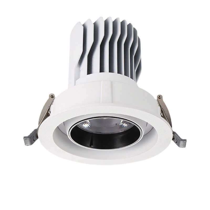 高显色COB牛眼灯嵌入式led射灯万向天花筒灯服装店商用孔灯30W35W