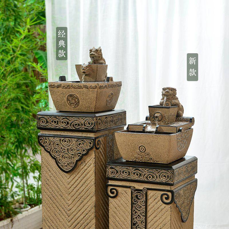 新年摆件招财循环流水貔貅中式开业乔迁礼品客厅茶室办公室前台,家居饰品,流水摆件,淘宝优惠券,粉丝福利购,淘宝优惠卷