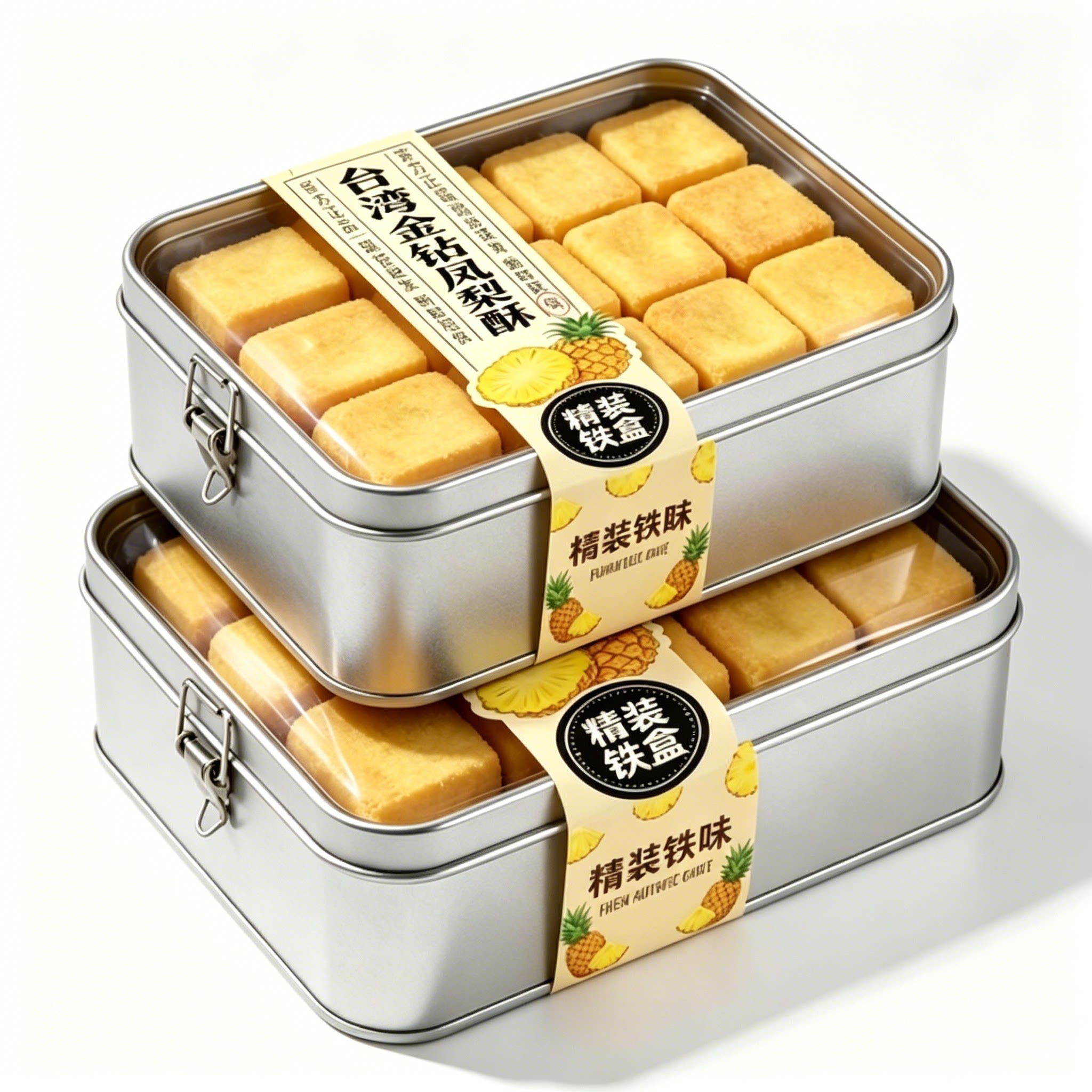 凤梨酥铁盒子装台湾正宗传统糕点点心送礼下午茶休闲零食厦门特产