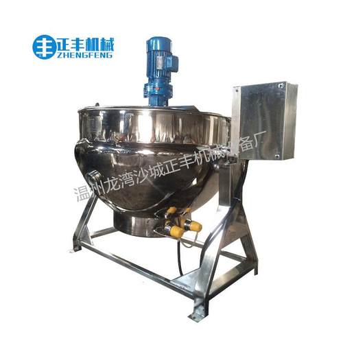 厂家现货500L不锈钢夹层锅可倾式夹层锅电加热夹层锅熬糖炒酱锅