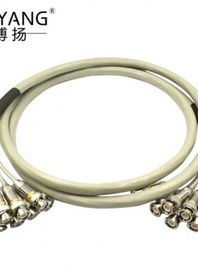 博扬 2M跳线BNC-BNC 2M兆E1接头成品跳线syv75-2-1同轴电缆DDF2米