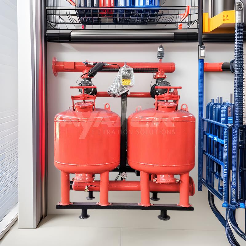 过滤多罐并联浅层砂过滤器高效农业灌溉工业废水活性炭除污器