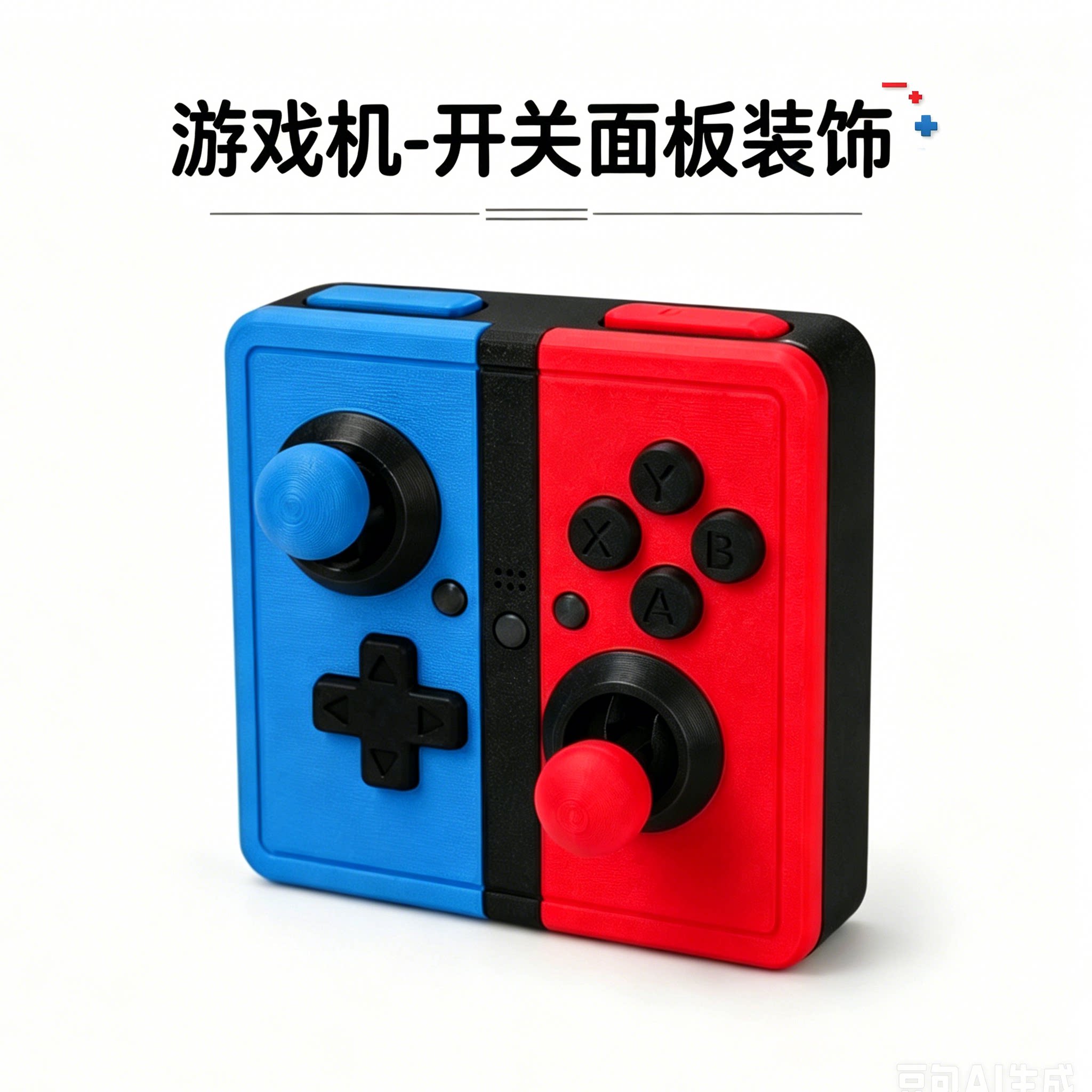 原创首发手柄游戏机开关装饰贴街机摇杆面板墙面贴趣味造型3d打印