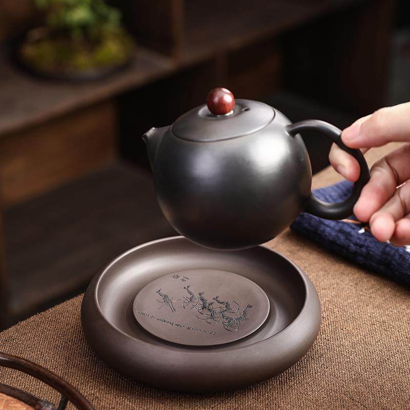 紫砂壶承干泡台壶托养壶垫茶承茶道配件功夫茶具茶壶隔热茶垫底座
