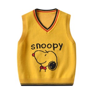 儿童毛衣背心秋冬季新款男童女童针织马甲棉线无袖马夹套头坎肩