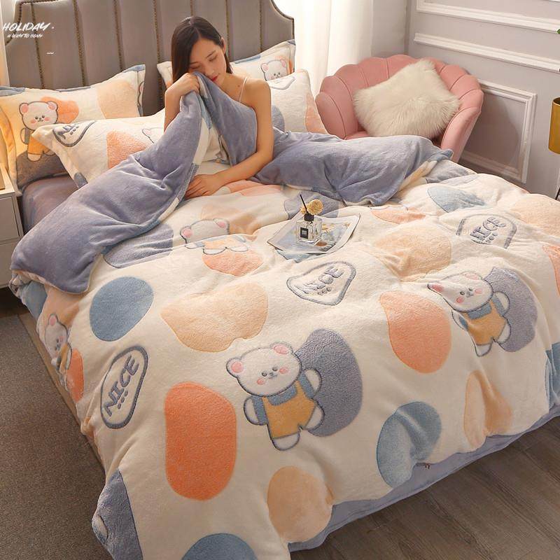 。被罩180*g200一米八乘两米的被套1米8x2米单件加厚冬天牛奶绒1.