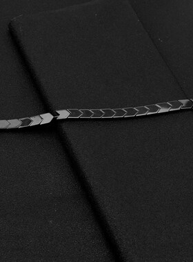 黑胆石项链轻奢小众设计感拼接高级感2022年新款潮锁骨链配饰