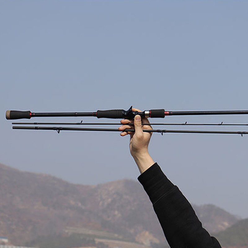 三节路亚竿米并i继插节路亚杆M调短节便携路亚鲈鱼竿翘嘴竿2.7米