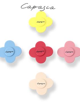 capasca醋酸多巴胺色系花朵一字夹女少女风头饰发夹彩色