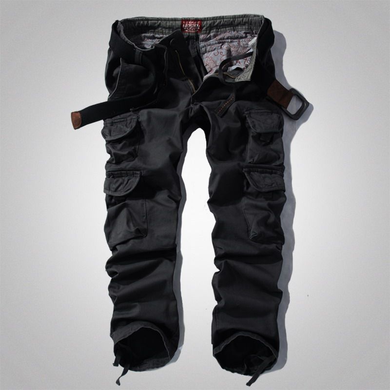 重磅美式工装裤男长裤户外宽松直筒休闲多口袋有大码潮复古黑色,男装,休闲裤,淘宝优惠券,粉丝福利购,淘宝优惠卷