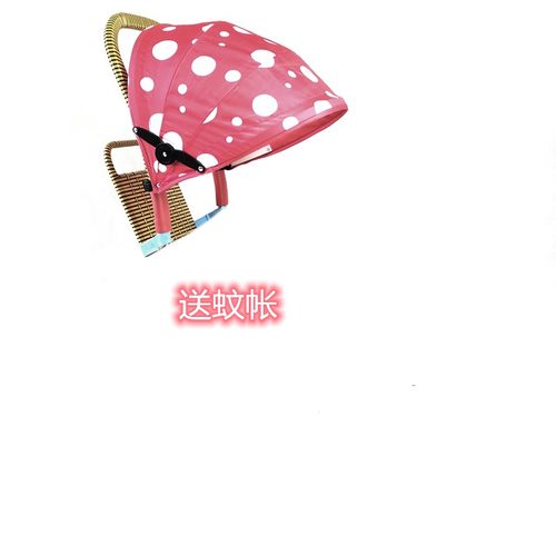 夏季遮阳棚遮雨棚婴儿推车竹藤推车蓬子通用款可折叠带蚊帐推车