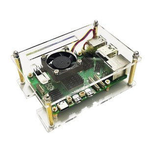 树莓派5 透明亚克力外壳多主板多层堆叠加自由组装集群架子带风扇