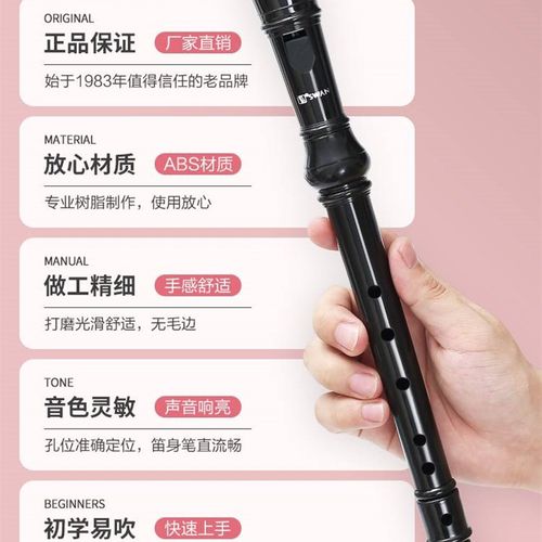 专业竖笛德式高音6孔8孔初学者儿童六孔八孔入门笛子乐器小学生用