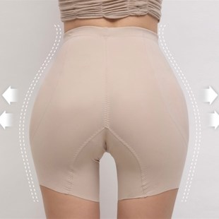 丰胯神器韩国提臀收腹丰臀丰胯一体无痕隐形防走光美体安全裤黑色