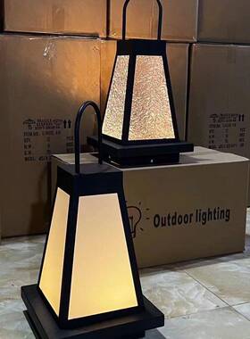 韩系草坪灯户外防水柱头庭院景观家用别墅花园新中式手提灯led灯