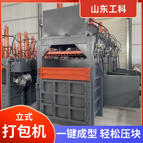 30吨 双缸废纸立式打包机易拉罐油漆桶塑料薄膜编织袋液压压块机