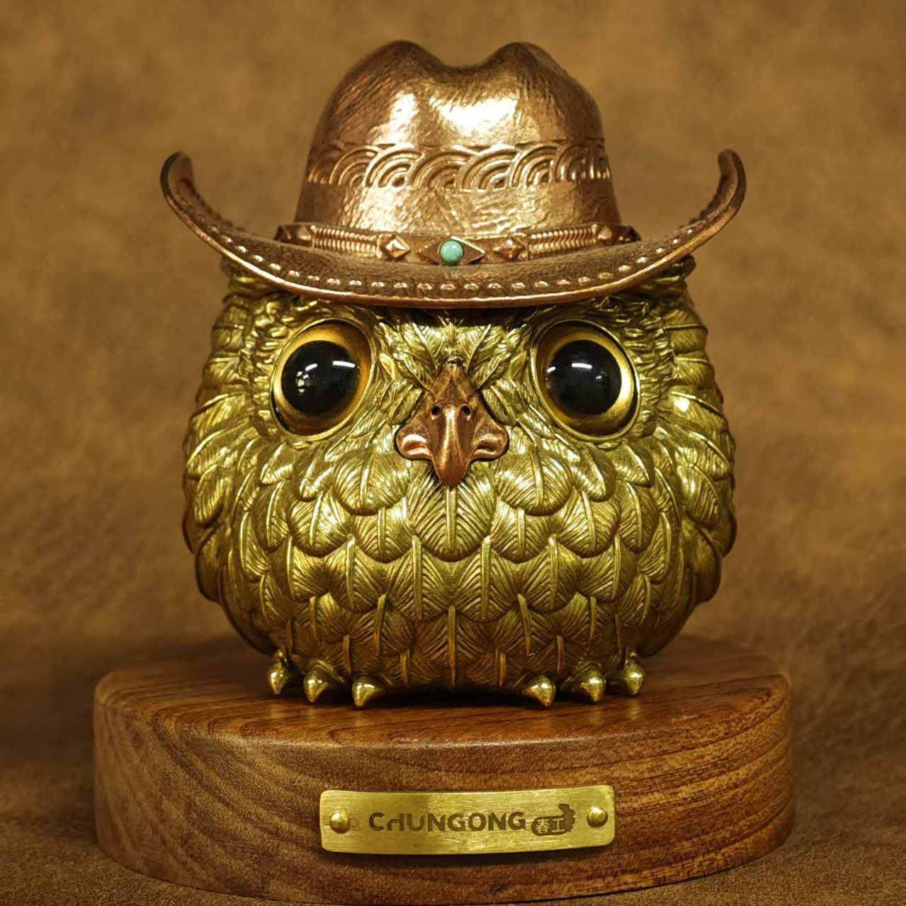 复古黄铜猫头鹰收纳罐茶叶罐糖果罐创意工艺品桌面摆件装饰品礼物,家居饰品,储物罐,淘宝优惠券,粉丝福利购,淘宝优惠卷