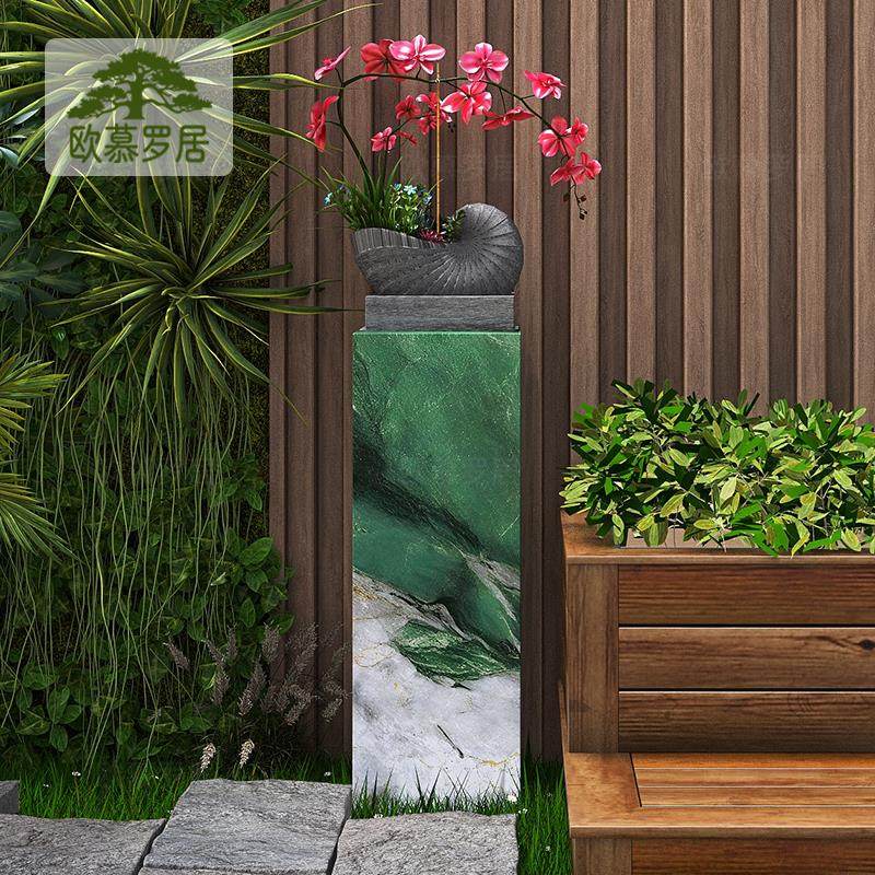 花园庭院岩板花架子客厅落地式轻奢高级感装饰立柱大理石摆件底座,家居饰品,户外/庭院摆件,淘宝优惠券,粉丝福利购,淘宝优惠卷