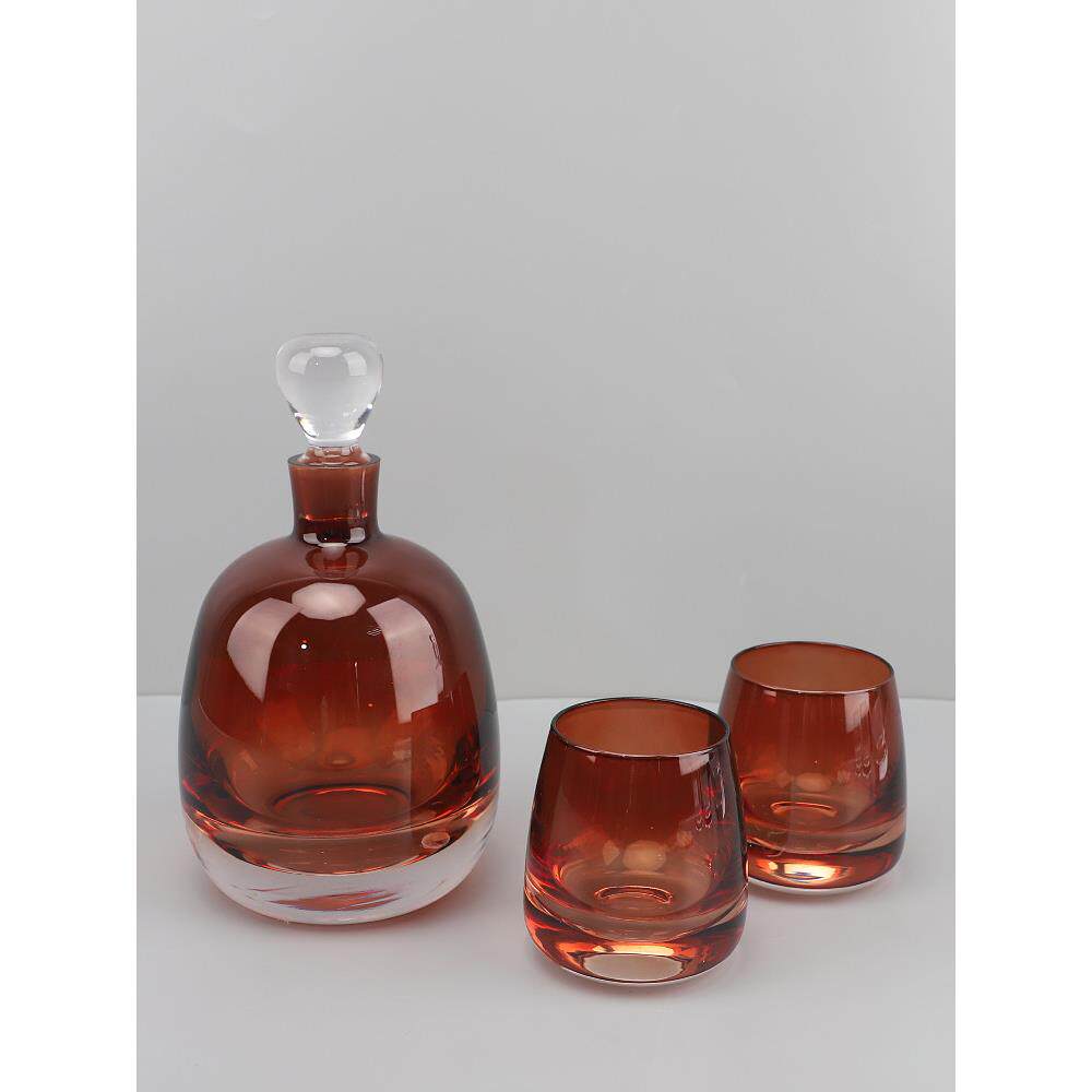 简约轻奢水晶玻璃醒酒器摆件红酒分酒具餐厅桌面家居客厅酒柜装饰