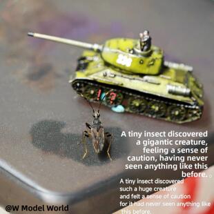 举起T34!迷你T34/85坦克1/350苏红色收集微型模型棋盘游戏