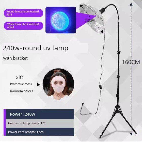 便携式紫外照明灯白到黑头发紫外无影胶Led手机维修固化紫光