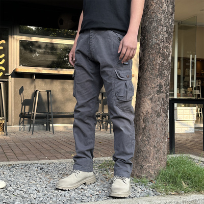 工装裤男潮牌复古拼接运动裤子