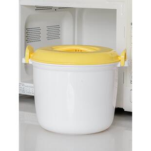 微波炉专用器皿蒸饭煲家用加厚饭锅大小号加热煮米饭盒塑料带盖锅