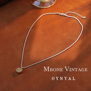 欧南女神 法 轻奢高级感微镶锆石八芒星项链 2015