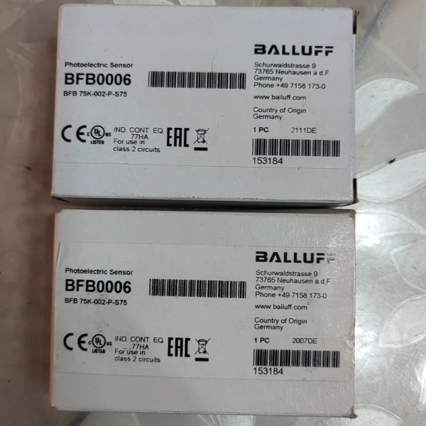 【议价】巴鲁夫BFB0006型号BFB75K-002-P-S75光纤