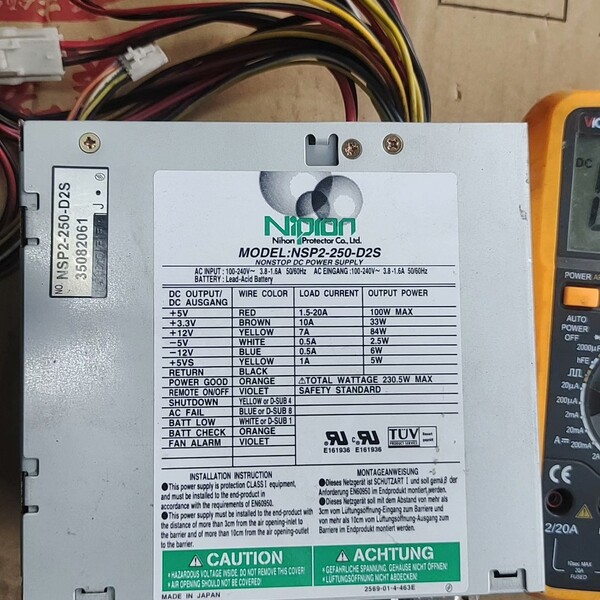 Nipron工业电源，NSP2-250-D2S，成色非常好，
