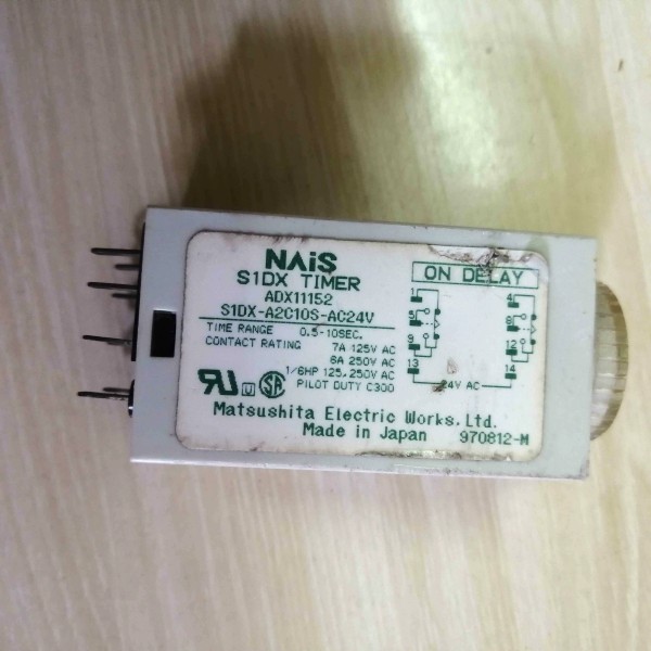 ADX11152  NAIS 时间继电器  S1DX-A2C 10S-AC24V