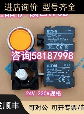A22-RLT-GE/K10/LED-Y 黄色灯按钮1组辅助自复位24V