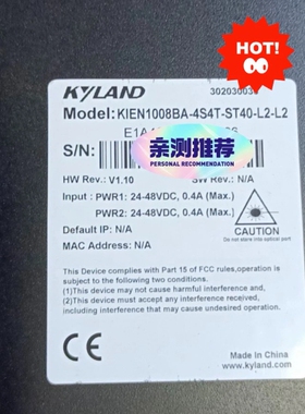 议价KIEN1008BA-4S4T-ST40-L2-L2