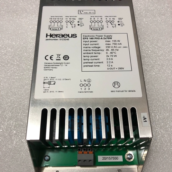 德国贺利氏EPS 140 PH2-A 2*70W 镇流器：几