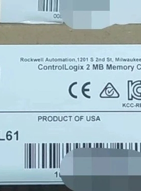 1756-L61S GuardLogix处理器带2Mbyte