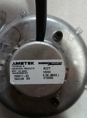 议价拆机AMETEK 150017-53, 12VDC 4A成色