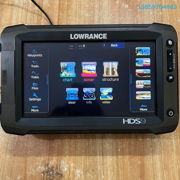 劳伦斯探鱼器LOWRANCE  老款 HDS9 过来